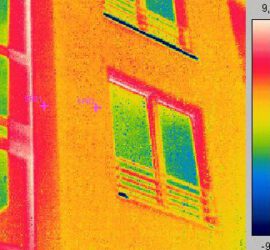 Bauthermografie Thermografie Infrarot Es zieht am Fenster Gebäudethermografie Wärmebrücke Fenstereinbau Wohnhaus